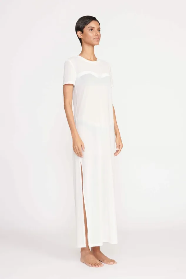 STAUD OTTILIE DRESS White Women Swim STAUD OTTILIE DRESS White Women Swim