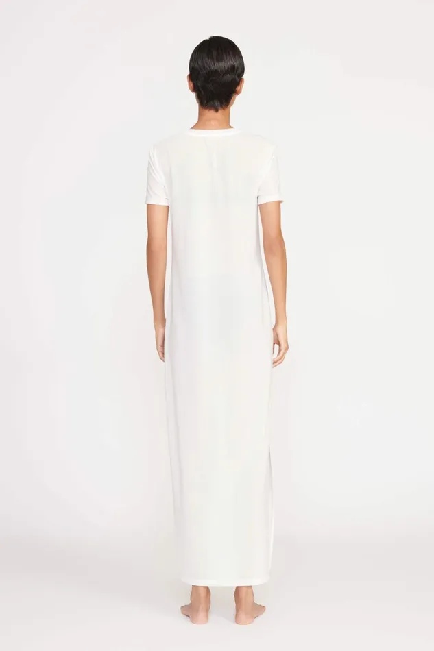 STAUD OTTILIE DRESS White Women Swim STAUD OTTILIE DRESS White Women Swim