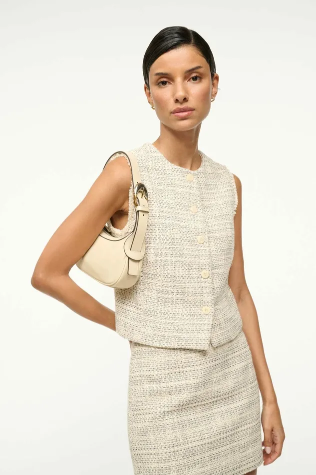 STAUD OWEN BAG Cream Women Shoulder STAUD OWEN BAG Cream Women Shoulder