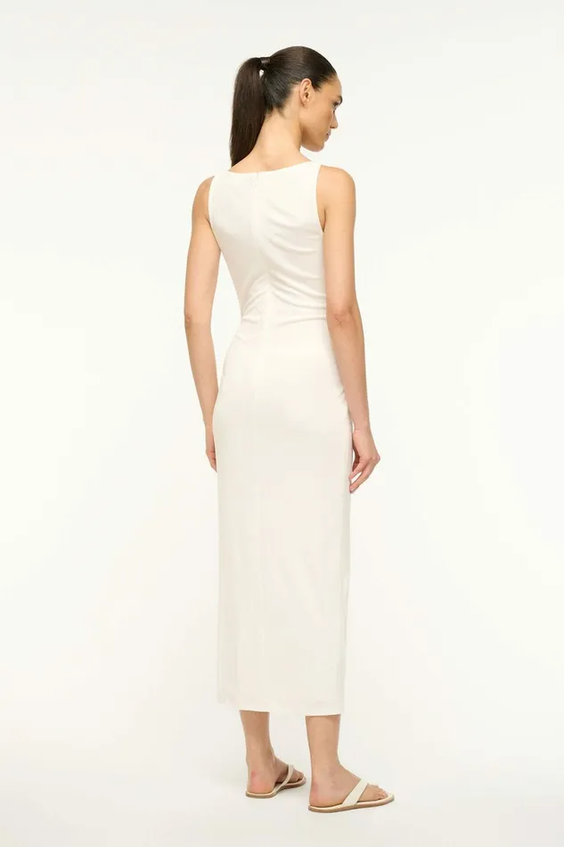 STAUD TALIA DRESS Ivory Women Dresses STAUD TALIA DRESS Ivory Women Dresses