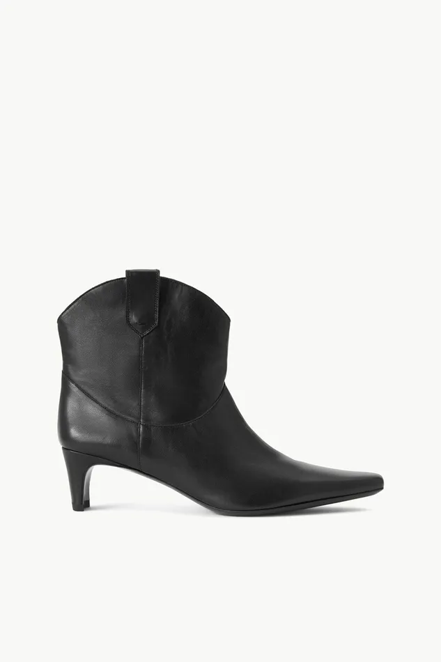 STAUD WESTERN WALLY ANKLE BOOT Black Women Boots