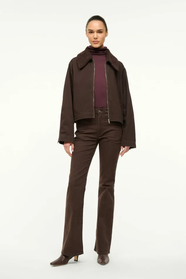 STAUD WRANGLER THE MINIMAL JACKET Earth Women Outerwear and Jackets
