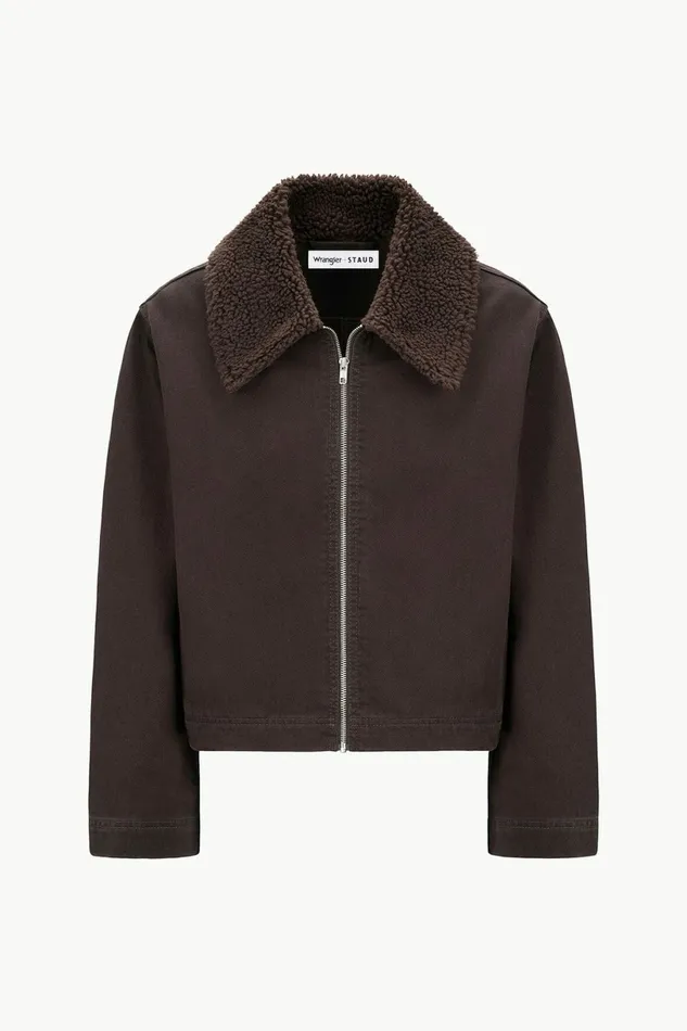STAUD WRANGLER THE MINIMAL JACKET Earth Women Outerwear and Jackets