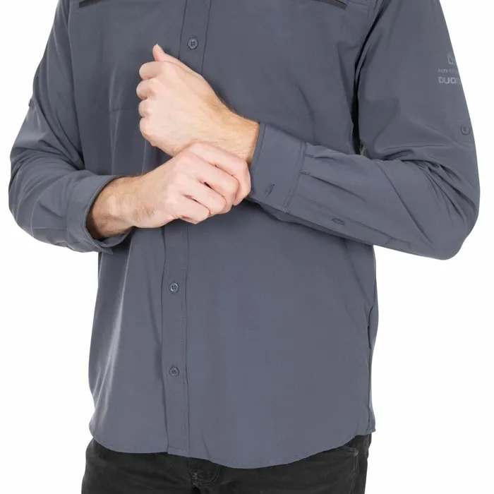 Strettington Insect Repellent Shirt Graphite Men Trespass Shirts