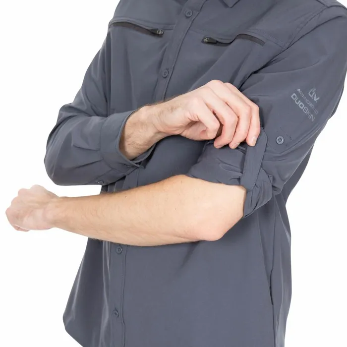 Strettington Insect Repellent Shirt Graphite Men Trespass Shirts