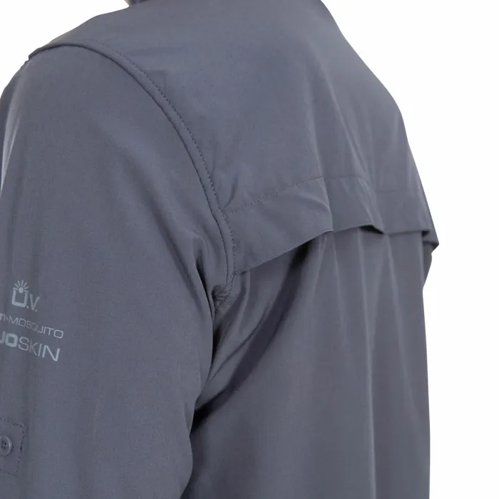 Strettington Insect Repellent Shirt Graphite Men Trespass Shirts