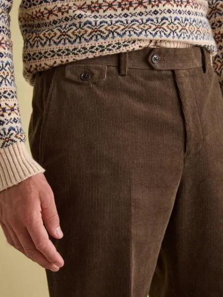 Suits and Tailoring Men Joules Green Corduroy Slim Fit Suit Trousers