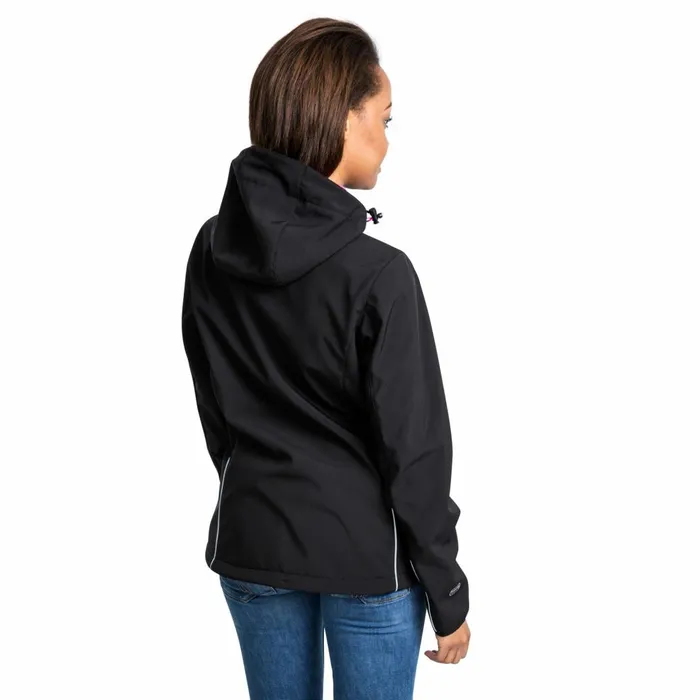 Suzanne Softshell Jacket Black Women Trespass Softshell Jackets