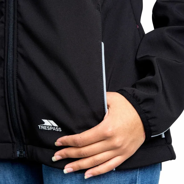 Suzanne Softshell Jacket Black Women Trespass Softshell Jackets