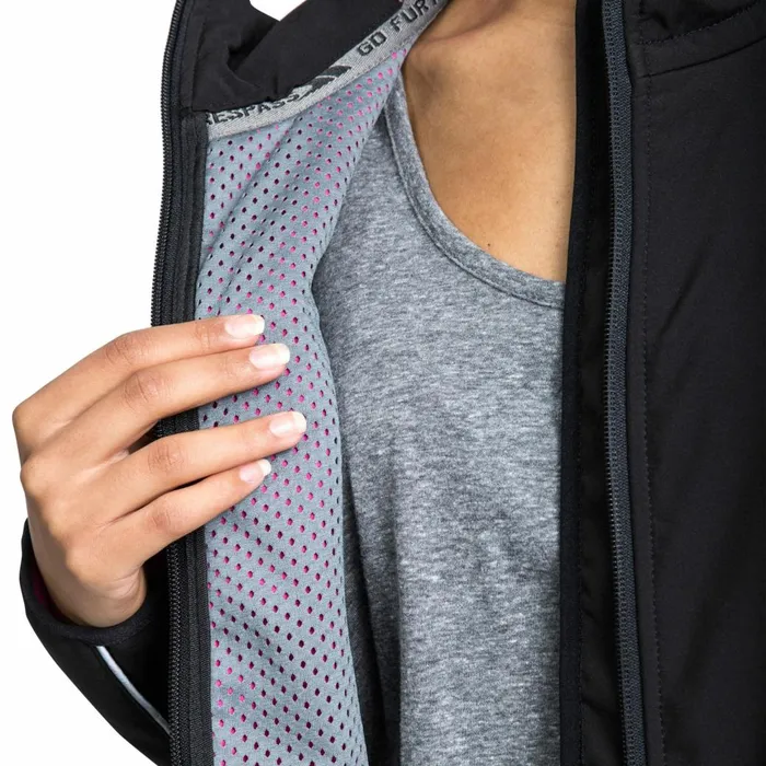 Suzanne Softshell Jacket Black Women Trespass Softshell Jackets