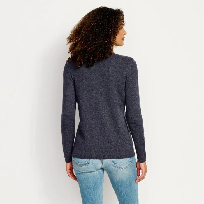 Sweaters Women Orvis Classic Mockneck Sweater Blue Moon