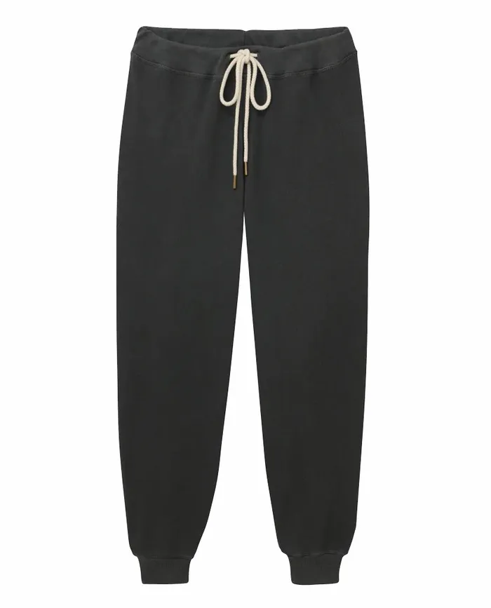 Sweatpants Women The Great The Cropped Sweatpant Washed Black Sweatpants Women The Great The Cropped Sweatpant Washed Black