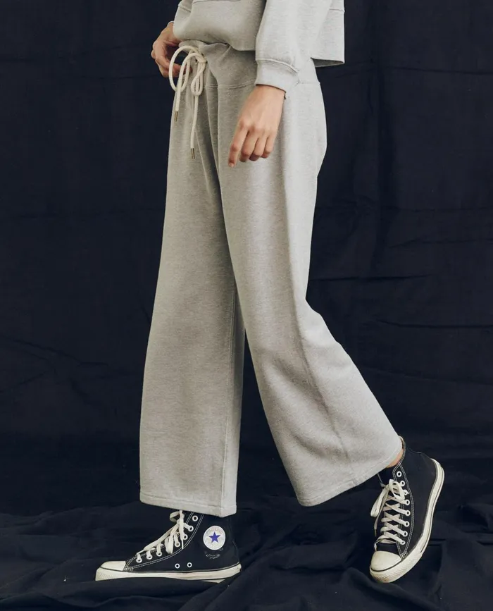 Sweatpants Women The Great The Relay Sweatpant Solid Lofty Heather Grey
