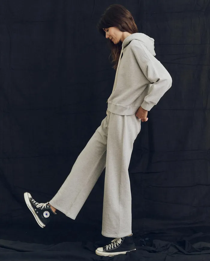 Sweatpants Women The Great The Relay Sweatpant Solid Lofty Heather Grey