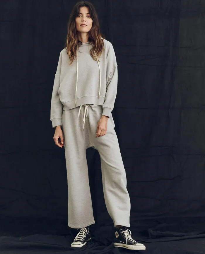 Sweatpants Women The Great The Relay Sweatpant Solid Lofty Heather Grey