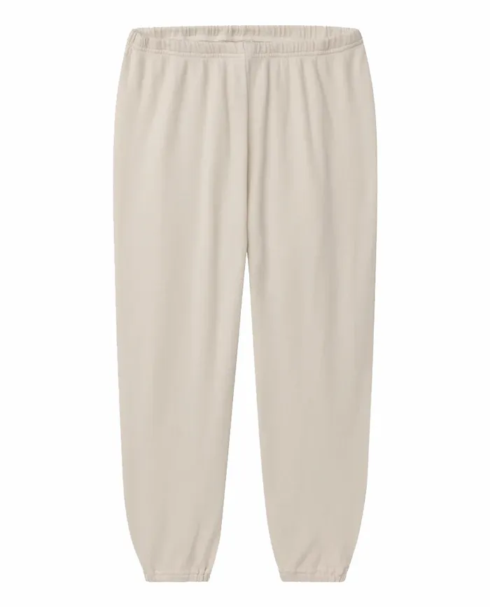 Sweatpants Women The Great The Stadium Sweatpant Solid Washed White Sweatpants Women The Great The Stadium Sweatpant Solid Washed White