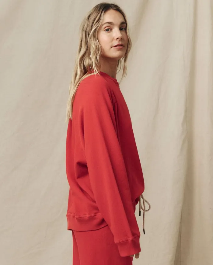 Sweatshirts Women The Great The Slouch Sweatshirt Solid Campfire Sweatshirts Women The Great The Slouch Sweatshirt Solid Campfire