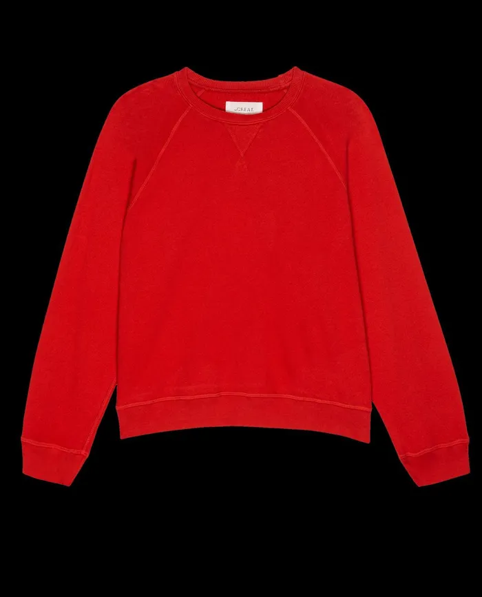 Sweatshirts Women The Great The Slouch Sweatshirt Solid Campfire Sweatshirts Women The Great The Slouch Sweatshirt Solid Campfire