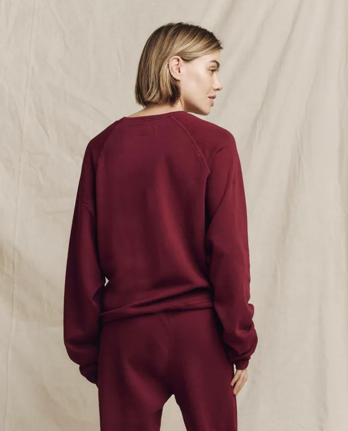 Sweatshirts Women The Great The Slouch Sweatshirt Solid Plum Sweatshirts Women The Great The Slouch Sweatshirt Solid Plum