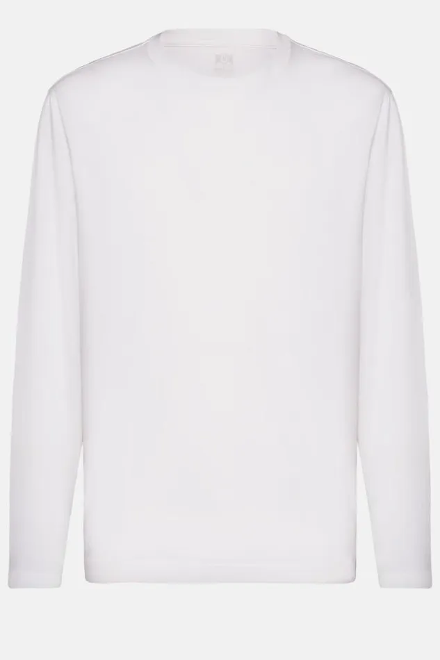 TShirts Men Boggi Milano Longsleeved Pima Cotton Jersey Tshirt White TShirts Men Boggi Milano Longsleeved Pima Cotton Jersey Tshirt White