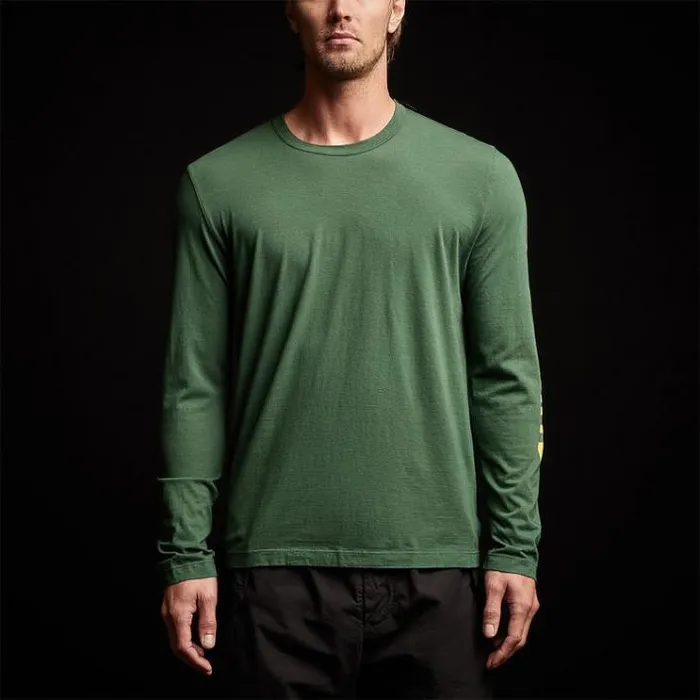 TShirts Men James Perse YOSEMITE Long Sleeve Crew Neck Rugby