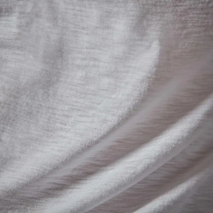 TShirts Women James Perse Sheer Slub Long Sleeve Crew White