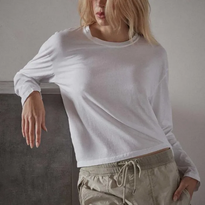 TShirts Women James Perse Vintage Boxy Tee White