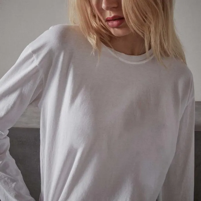 TShirts Women James Perse Vintage Boxy Tee White