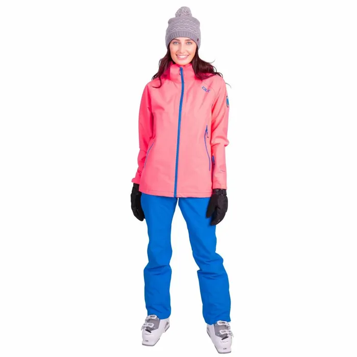 Tammin DLX Waterproof Ski Jacket Neon Coral Women Trespass Ski Jackets