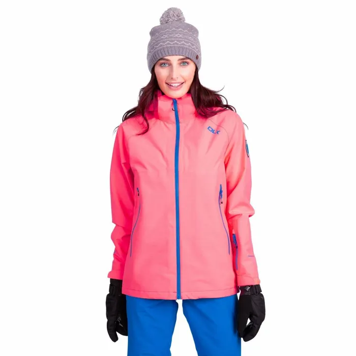 Tammin DLX Waterproof Ski Jacket Neon Coral Women Trespass Ski Jackets