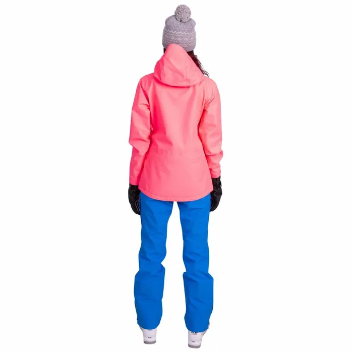 Tammin DLX Waterproof Ski Jacket Neon Coral Women Trespass Ski Jackets
