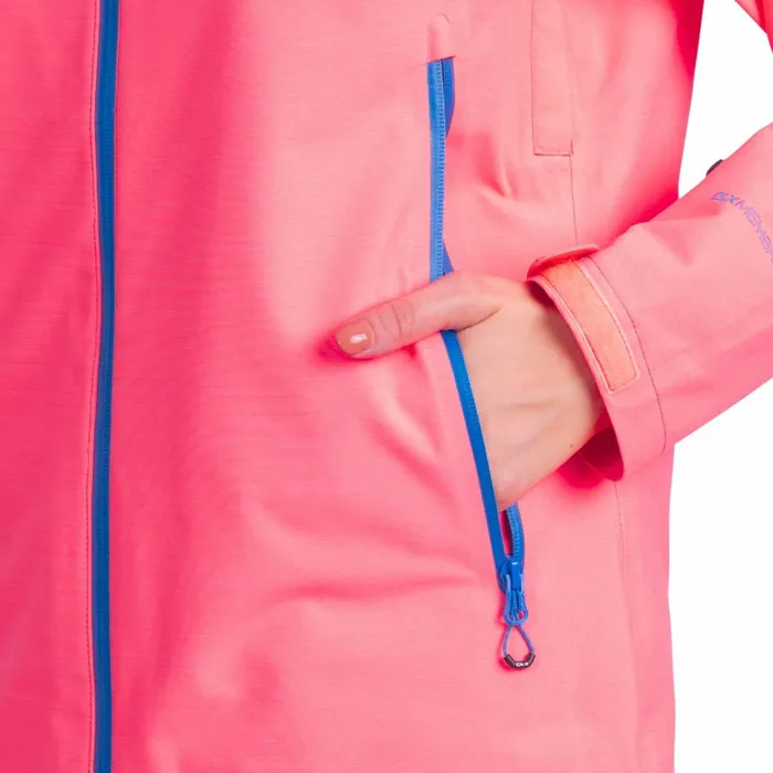 Tammin DLX Waterproof Ski Jacket Neon Coral Women Trespass Ski Jackets