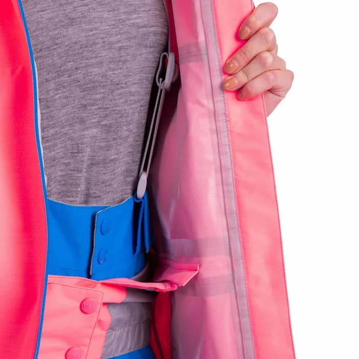 Tammin DLX Waterproof Ski Jacket Neon Coral Women Trespass Ski Jackets