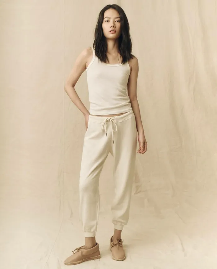 Tanks Women The Great The Slim Tank Solid Washed White Tanks Women The Great The Slim Tank Solid Washed White
