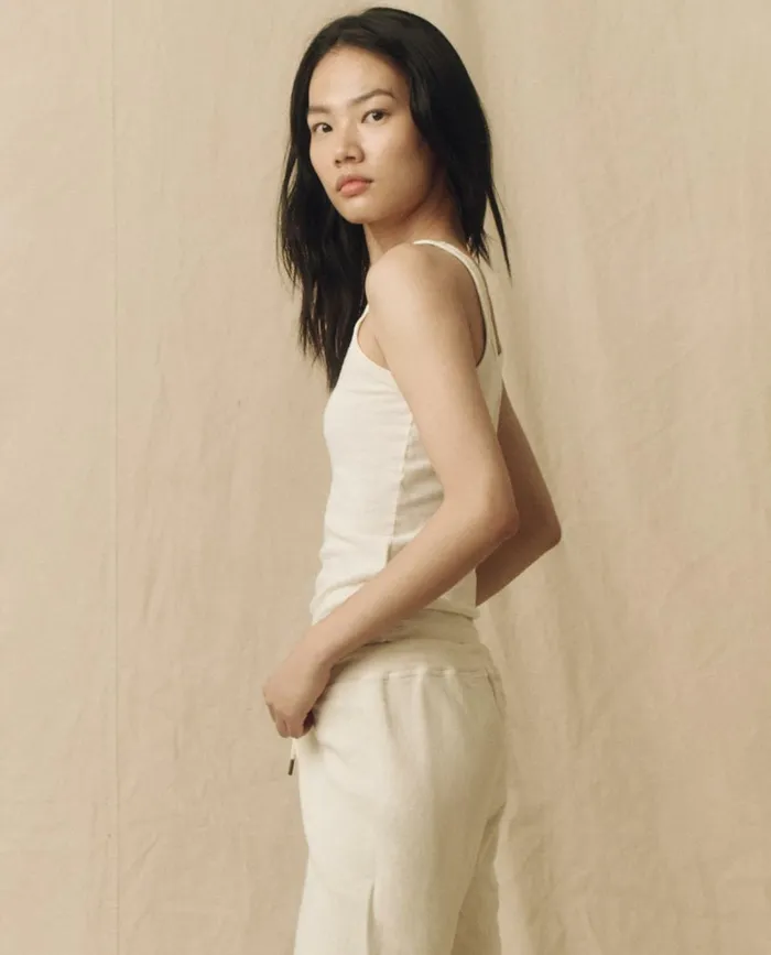 Tanks Women The Great The Slim Tank Solid Washed White Tanks Women The Great The Slim Tank Solid Washed White