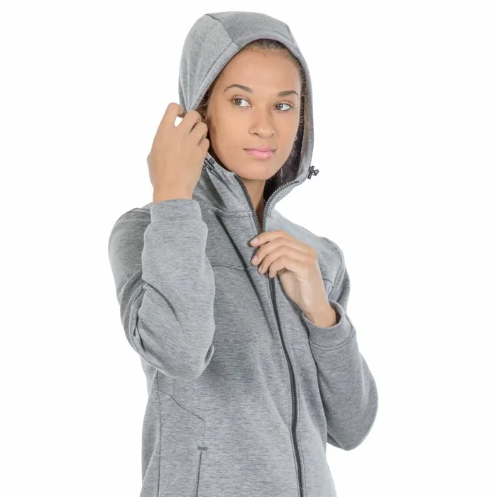 Tauri DLX Full Zip Hoodie Grey Marl Women Trespass Hoodies