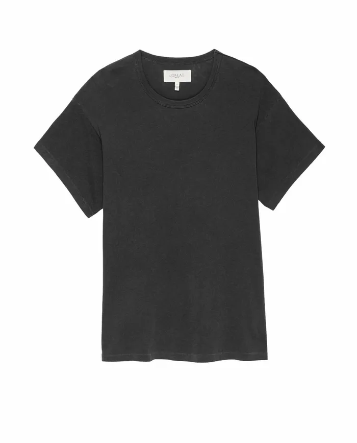 Tees and Sweats Men The Great The Men039s Boxy Crew Washed Black