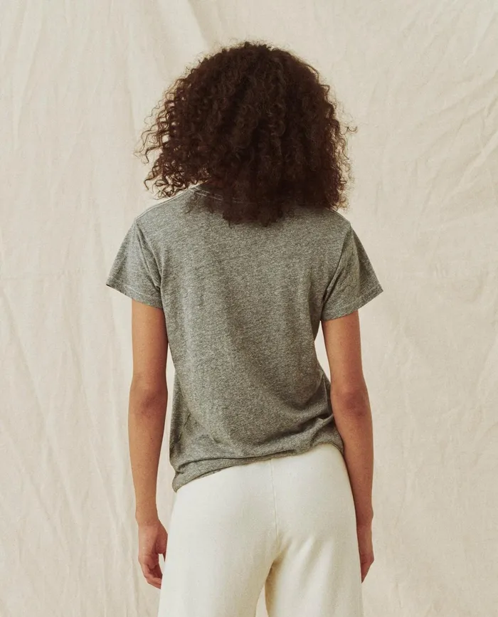 Tees Women The Great The Slim Tee Heather Grey