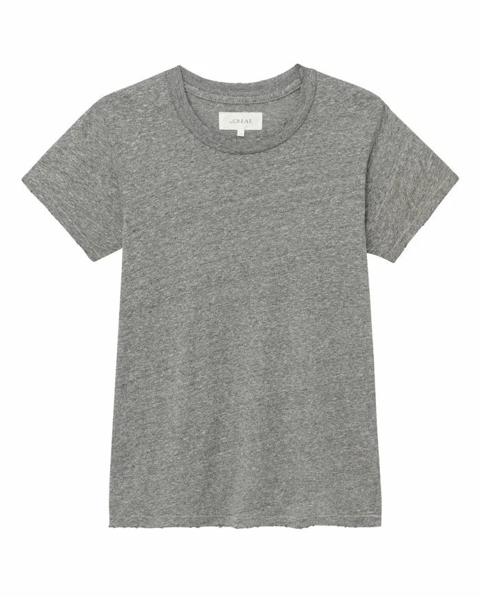 Tees Women The Great The Slim Tee Heather Grey