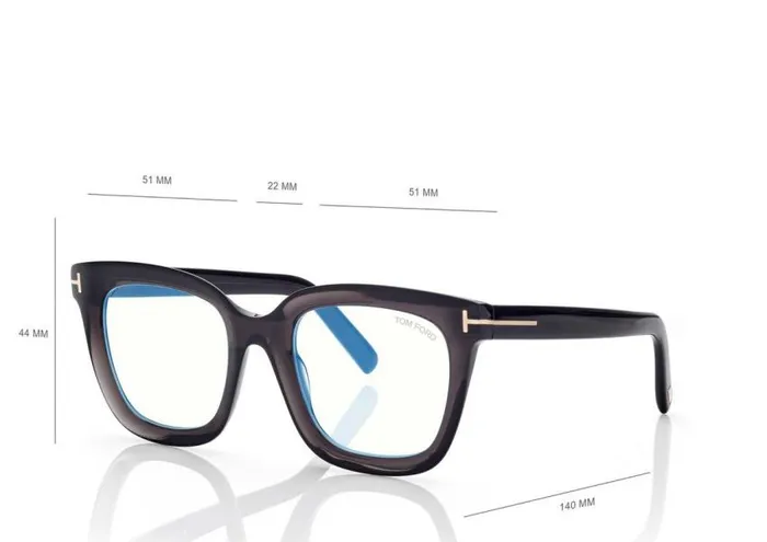 TOM FORD Blue Block Collection Women BLUE BLOCK SQUARE OPTICALS TOM FORD Blue Block Collection Women BLUE BLOCK SQUARE OPTICALS