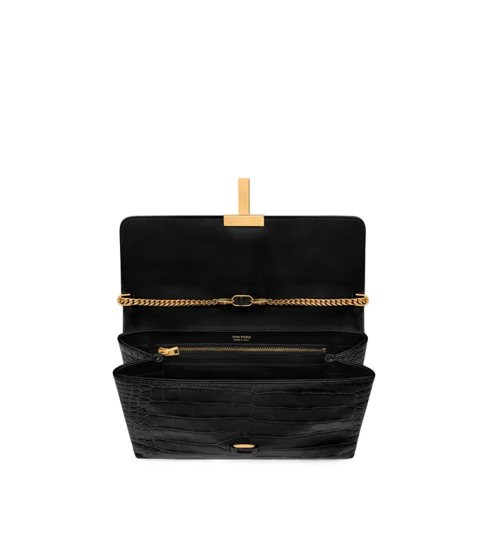 TOM FORD Clutches Women STAMPED CROCODILE LEATHER MONARCH MEDIUM SHOULDER BAG TOM FORD Clutches Women STAMPED CROCODILE LEATHER MONARCH MEDIUM SHOULDER BAG