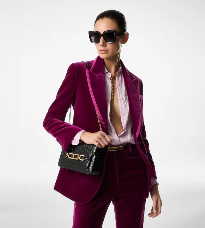 TOM FORD Pants and Shorts Women VELVET 034WALLIS034 TAILORED TUXEDO PANTS Bouganville TOM FORD Pants and Shorts Women VELVET 034WALLIS034 TAILORED TUXEDO PANTS Bouganville