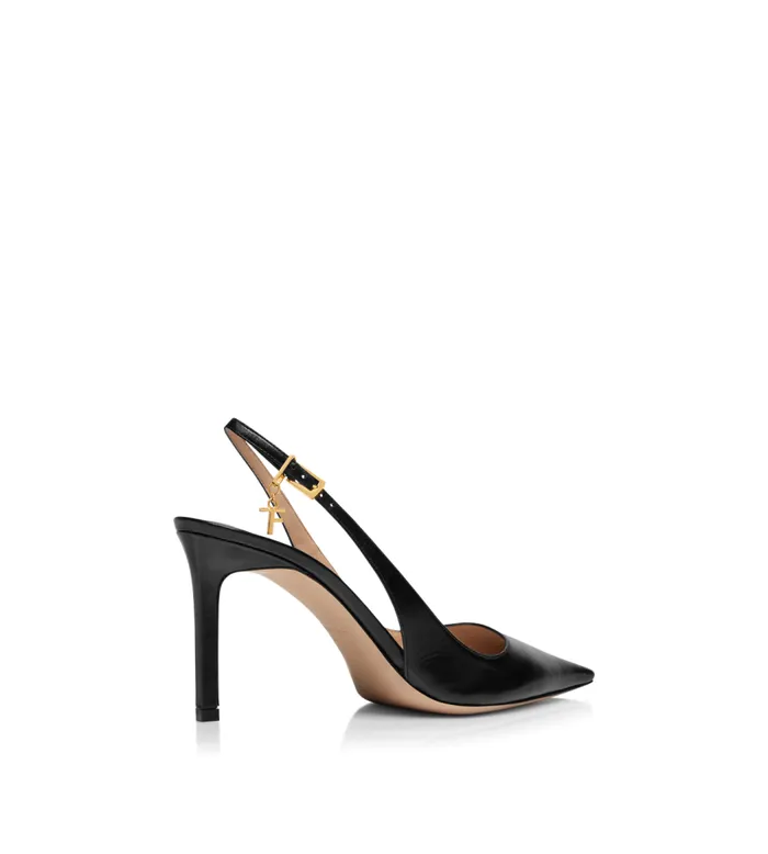 TOM FORD Pumps Women SHINY LEATHER ANGELINA SLINGBACK Black TOM FORD Pumps Women SHINY LEATHER ANGELINA SLINGBACK Black