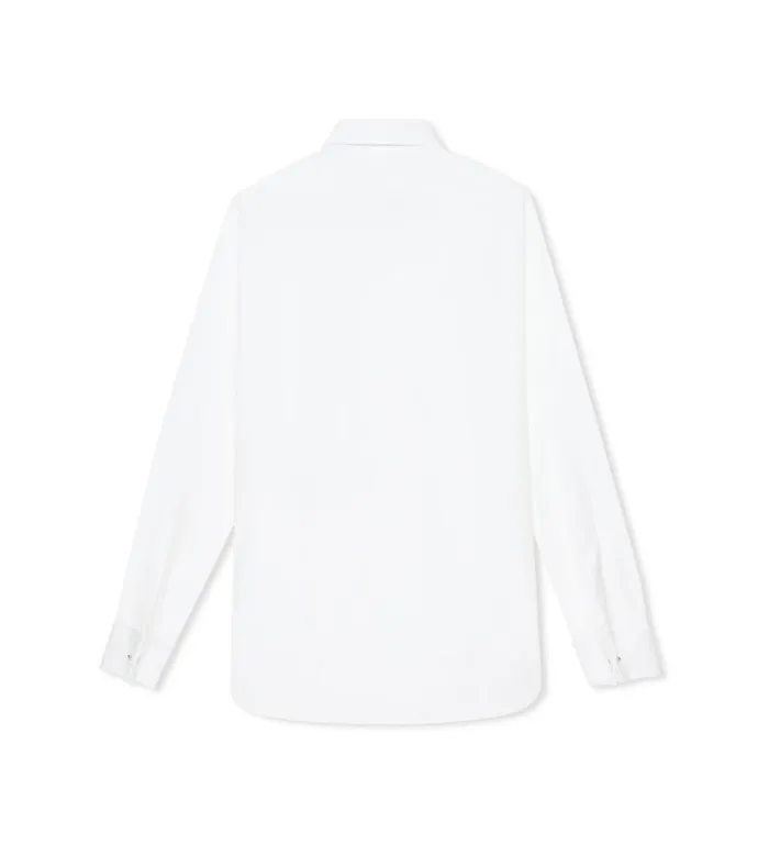 TOM FORD Shirts Men POPLIN SLIM FIT SHIRT Optical White