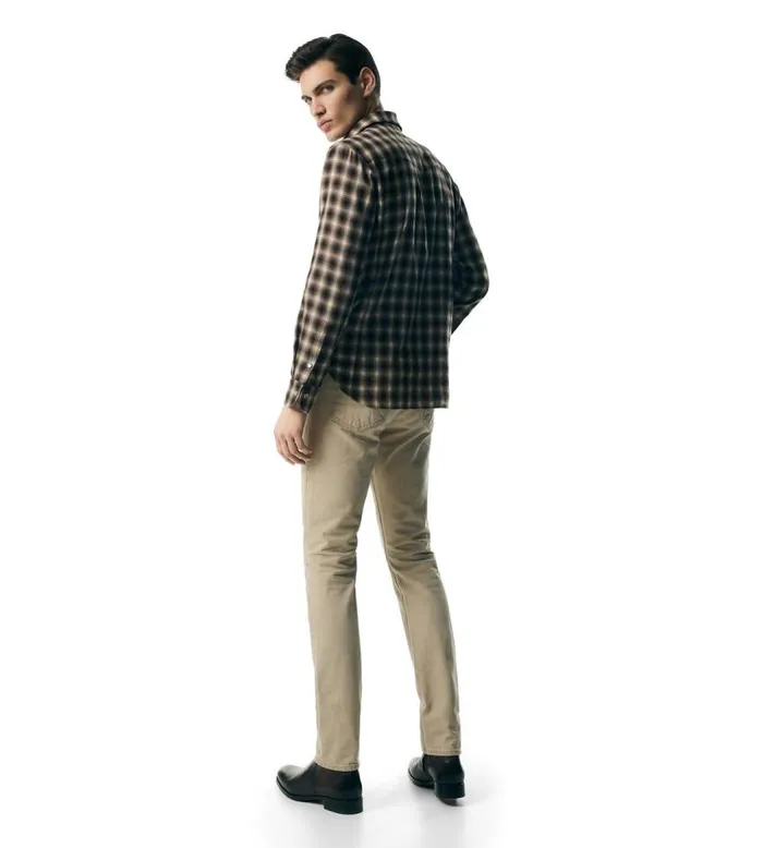 TOM FORD Shirts Men WESTERN CHECK SHIRT Combo Brown TOM FORD Shirts Men WESTERN CHECK SHIRT Combo Brown