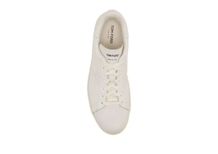 TOM FORD Sneakers Men GRAIN LEATHER WARWICK SNEAKER Butter Cream