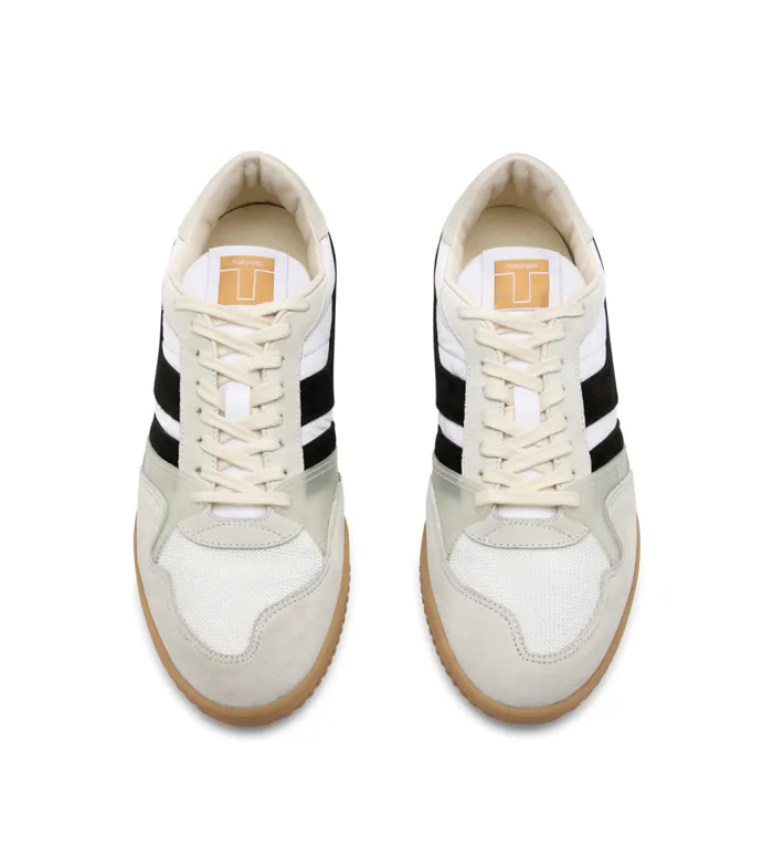 TOM FORD Sneakers Men SUEDE JACKSON SNEAKER Whiteblack Amber
