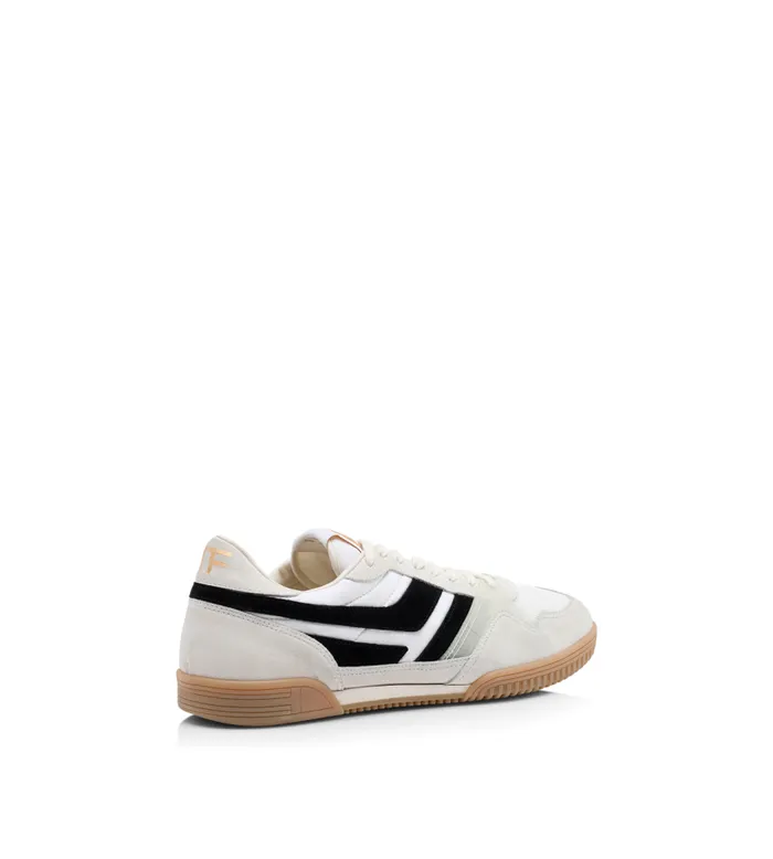 TOM FORD Sneakers Men SUEDE JACKSON SNEAKER Whiteblack Amber