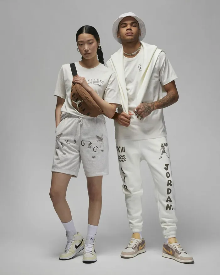 Tops And TShirts Men Nike Jordan Artist Series By Umar Rashid Phantompalomino