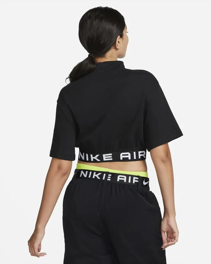 Tops And TShirts Women Nike Air Blackwhite